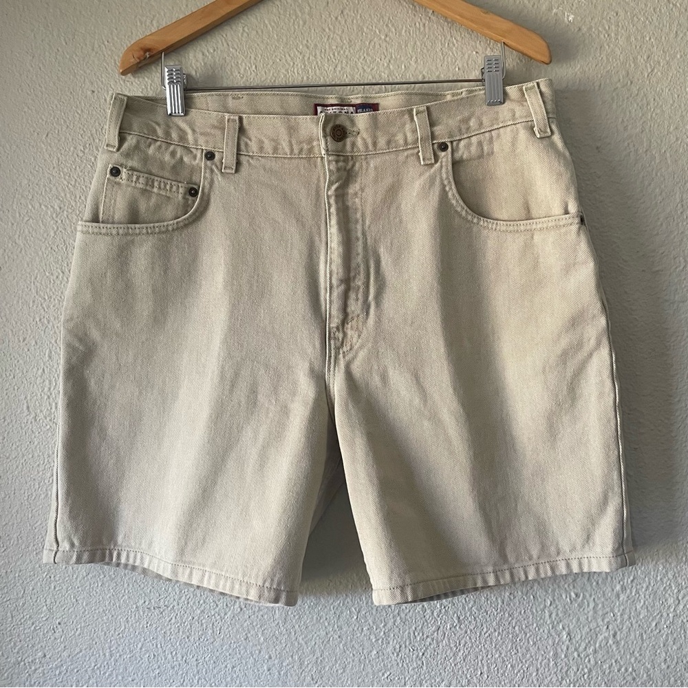 VTG Arizona Jean Co. Relaxed Jorts Shorts Men’s 36 Khaki Beige Skater 1996 USA